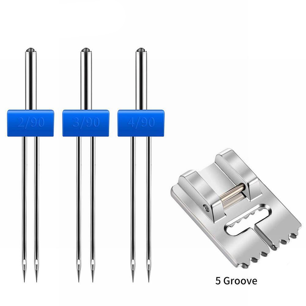Twin Needle Stretch - Piedino pressore per cuciture a punto