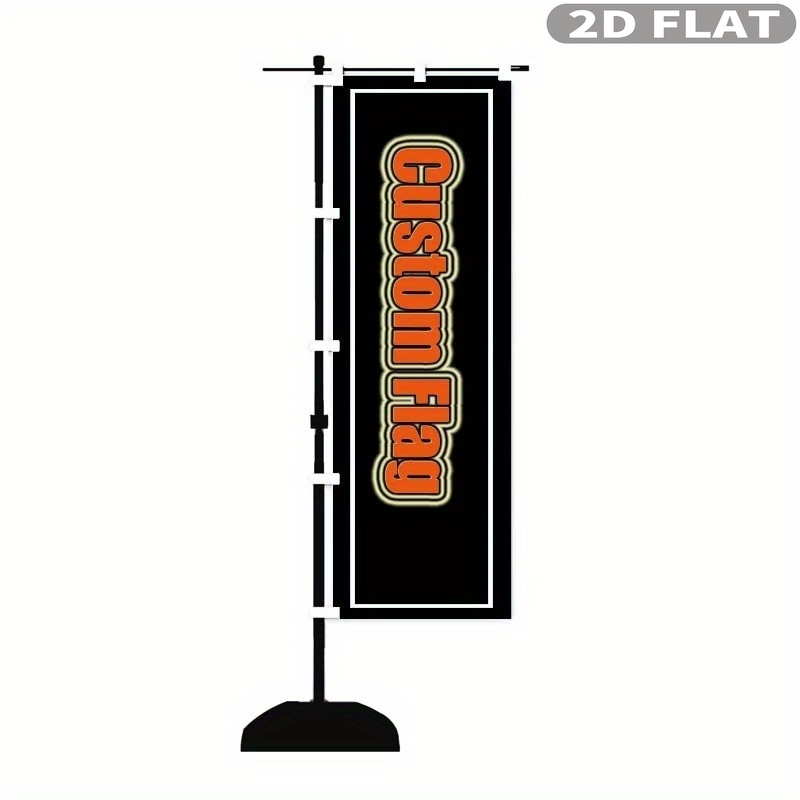 Sewing Custom - Bandiera Nobori Personalizzata 2D, 1 Pezzo,