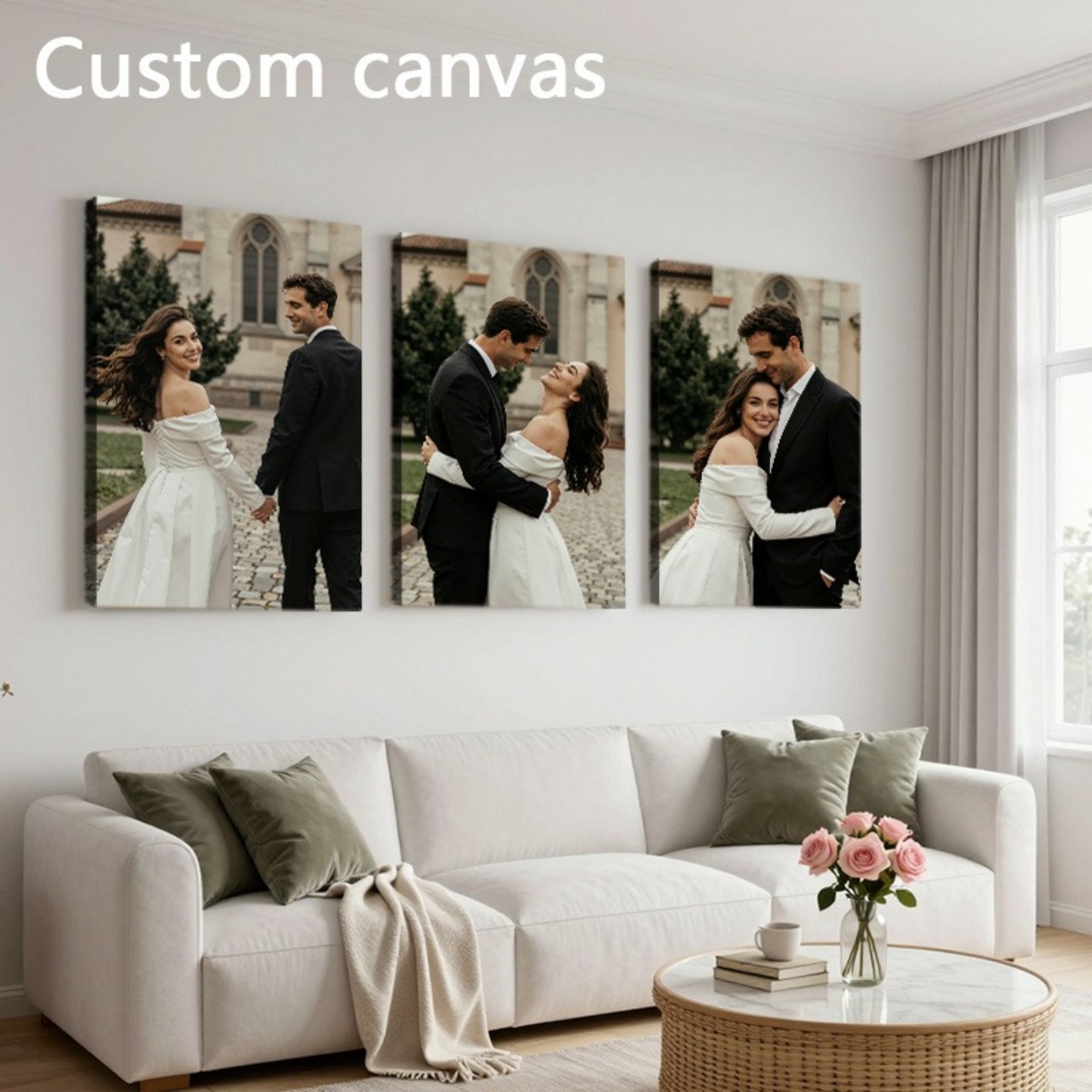 Set di 3 stampe su tela person - Sewing Custom recensione e prezzo